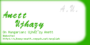 anett ujhazy business card